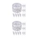 thumbnail image 4 of Inteprter 20 piezas de chinchetas transparentes, fotos de oficina, ilustraciones de papel, manualidades, tablero de cable, Clips de fijación, 2Conjunto, 4 of 6