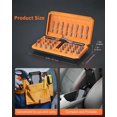 thumbnail image 7 of 42 in 1 Ratchet Screwdriver Set, Magnetic Screwdriver Set, DIY Multi Bit Magnetic Drive Set with Detachable Ratchet Handle, Portable Compact Repair Tool Kit for Furniture Computer Bicycle, Orange, 7 of 7