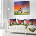 thumbnail image 3 of Designart Paris Eiffel TowerUnder Colorful Sky - Landscape Photo Throw Pillow - 18x18, 3 of 5