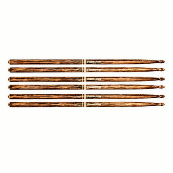 3 PACK ProMark TX7AWFG FireGrain Classic 7A Drumsticks Hickory Drum Sticks Wood Tip TX7AW-FG-3