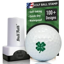 Ball Tatt Golf Ball Stamp Marker Self-Inking Quick-Dry Stamper, Green, Clover