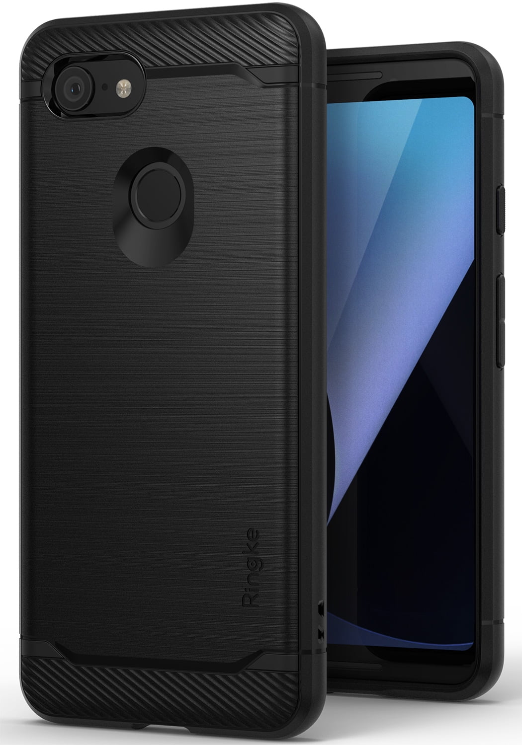 Google Pixel 3 Case, Ringke [Onyx] Rugged Flexible Protection Durable