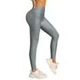 thumbnail image 2 of Cellulite Compression 3D Leggings Push Up Yoga Pants Scrunch Butt Compression Legging 3D Gym Leggings for Women No Curling Lift Pants Tummy Control Compression Pants High Waisted Leggings Silver L, 2 of 7