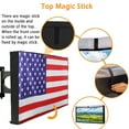 thumbnail image 2 of Outdoor TV Cover for 30"-32" Flat Screens, IC ICLOVER Weatherproof Weather Dust Resistant Television Protector with Waterproof Remote Pocket - US Flag, 2 of 11