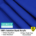 thumbnail image 4 of Freetime Fun Heavy Duty Ibiza 8' x 10' Rectangular Outdoor Patio Umbrella with Solar Lights, Blue, 4 of 7