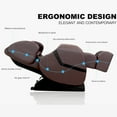 thumbnail image 5 of Uenjoy Full Body Zero Gravity Massage Chair Shiatsu Recliner Built-In Heat and Air Massage System Foot Rest - Brown, 5 of 8