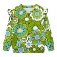 thumbnail image 5 of DISNIMO Flower Printed Sweatshirt for Girls Long Sleeve Pullover Tops Comfy Sweater Lightweight T-Shirts for Fall Winter 2-3 Years, 5 of 7