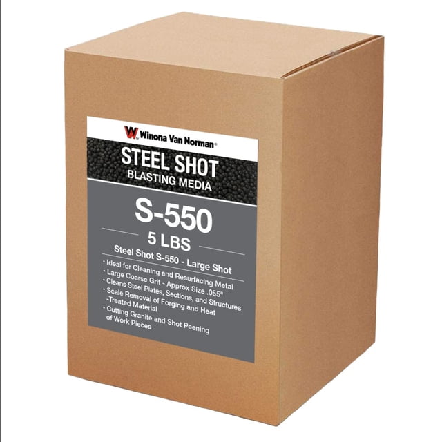 Steel Shot S-550 - Blasting Media - Large Shot Size (5lb)