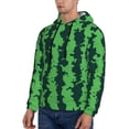 thumbnail image 3 of Sikiie Green Stripes Of Watermelon Men's Hoodie, Essentials Hoodie, Sweatshirt, Pullover Hooded Sweatshirt for Men-XX-Large, 3 of 7