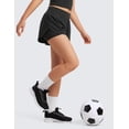 thumbnail image 5 of CRZ YOGA Girls Feathery-Fit Soft 2 in 1 Athletic Shorts Tennis Soccer Running Casual Liner Pockets Kids Teen, 5 of 6