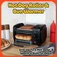 thumbnail image 5 of Great Northern Popcorn Hot Dog Toaster - Hot Dog Roller with Bun Warmer, 5 of 11