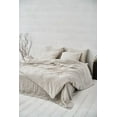 thumbnail image 2 of Pavish Export Linen Washed Super Soft Queen King Full Eco 100% European Flax Natural Organic Beige Color Quilt Cove Queen, 2 of 5