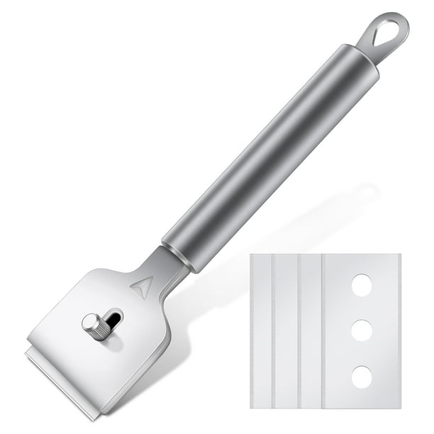 Qweryboo Glass Scraper Hand Held Set, Non Scratch Ceramic Hob Scraper