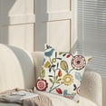 thumbnail image 5 of CASAFUN Green Tropical Leaf Pillow Covers 17.7x17.7 In Couch Pillow Cases Printing Summer Throw Pillows Polyester Linen Outdoor Cushion Covers Home Decor for Living Room Bedroom Bed Cushion, 5 of 6