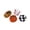 C, variant on 4 Pack Crochet Sports Themed Footbags Set, 2.5 Inch Handwoven Kick Balls, Colorful Juggling Balls for Adults Outdoor Party Games, Beach Trips