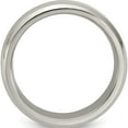 thumbnail image 2 of Titanium Edward Mirell Brushed & Polished Beveled 6mm Band (Size 11.5) Made In United States emr153-6mm-11.5, 2 of 5