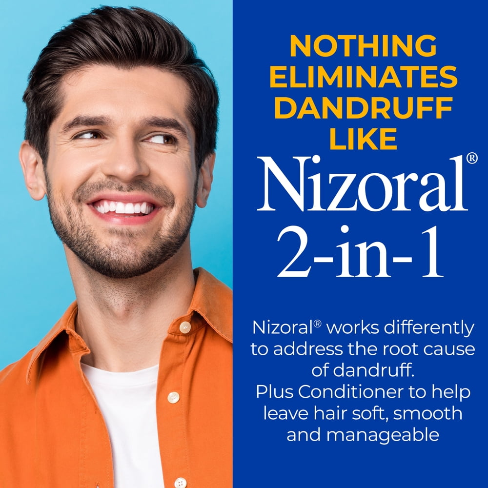 Nizoral 2-in-1 Anti-Dandruff Shampoo & Conditioner with 1% Ketoconazole, 14 fl oz