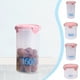 thumbnail image 1 of Tarro de plástico para almacenar alimentos con escala graduada | Tapa de sellado hermético | Bote transparente sin BPA | Recipiente a prueba de fugas para granos, bocadillos, harina, horneado, yogur, 1 of 6