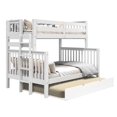 thumbnail image 4 of Bedz King Bunk Beds Twin over Full Mission Style with End Ladder and a Full Trundle, White, 4 of 9