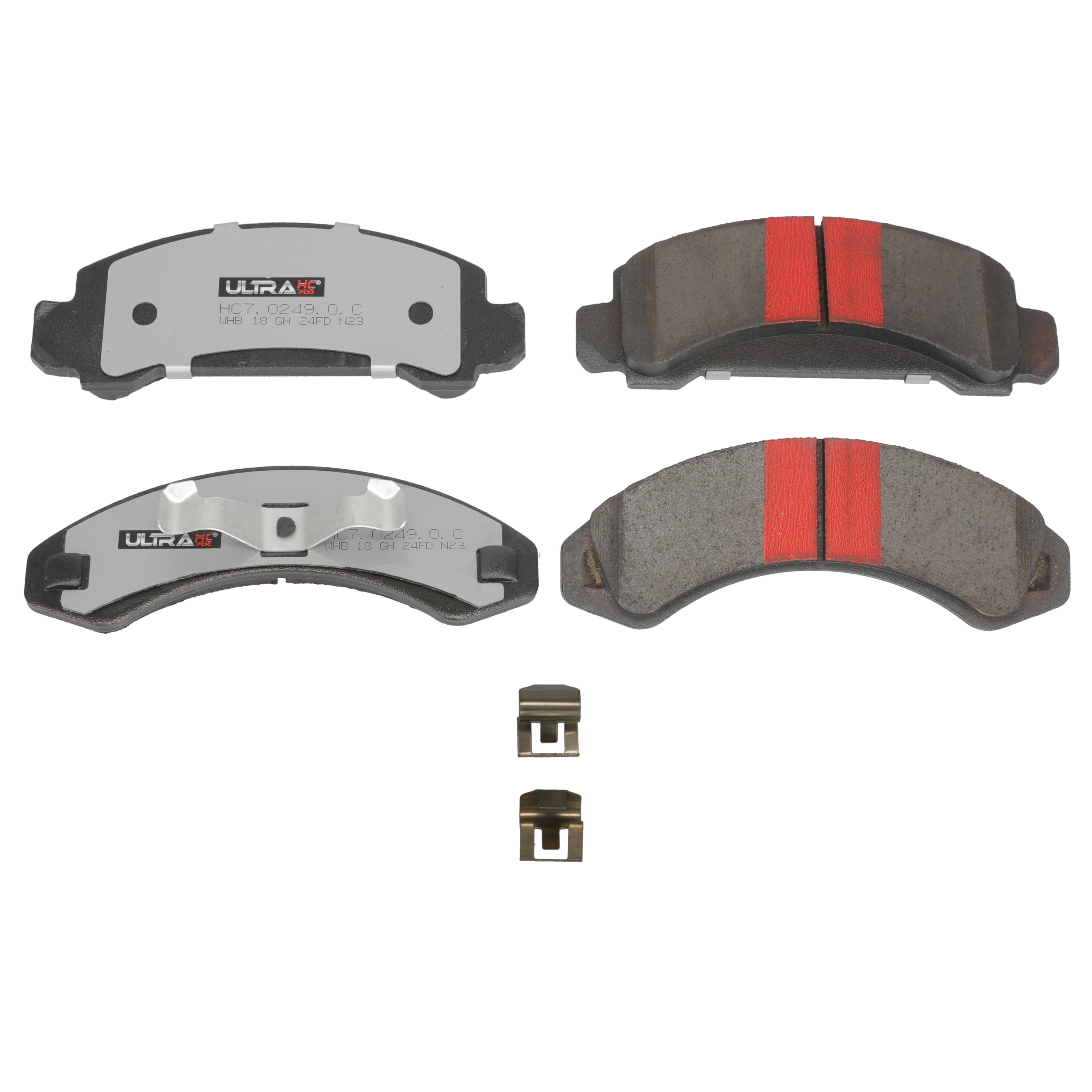UltraHC 700 Brake Pad Set, Front HC7.0249.0.C, Ford Ranger 1986-1983