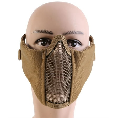 Outdoor Activity Half Face Cover Mask Protective Steel Mesh Masks for Airsoft Game New 3#