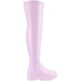 thumbnail image 2 of Women's Fashion Over The Knee Boots Comfortable Round Toe Chunky Block Heels Thigh High Boots, 2 of 6