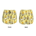 thumbnail image 6 of Uemuo Garden Honeybee Gnomes Pattern Women's Athletic Shorts High Waisted Running Shorts with Liner Pockets Gym Elastic Workout Shorts-Large, 6 of 9