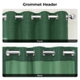 thumbnail image 6 of HPD Half Price Drapes Key Green Grommet Faux Linen Room Darkening Curtains for Bedroom & Living Room Curtains (1 Panel), Door & Window Curtains 108 inches long, 50W X 108L, 6 of 9
