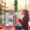 thumbnail image 4 of Christmas Mailbox Swag with Lights 36 in Pre-lit Artificial Christmas Box Swag Garland Artificial Pine Cone Red Berries Christmas Wreath for Mailbox Front Door Decorations (batteries not included), 4 of 8