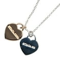 thumbnail image 3 of Pre-Owned Tiffany Return to Double Mini Heart Tag Necklace Silver 925 18KPG Pink Gold... (Good), 3 of 6