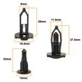 thumbnail image 3 of REGALWOVEN 60 Pcs Black Plastic Push Type Fastener Rivet Retainer Clips for Toyota, 3 of 4