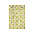 thumbnail image 1 of Autumn Hanging Pocket Organizer, Pastel Simple Berries Leaves and Acorns Pattern Fall Season Print, Printed Polyester Storage Bag with Pockets, 14" x 20", Cream Apricot and Lime Green, 1 of 2