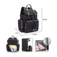 thumbnail image 3 of Pañalera Mochila Moderna Impermeable Bolsa Negro, 3 of 4