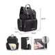thumbnail image 3 of Pañalera Mochila Moderna Impermeable Bolsa Negro, 3 of 4