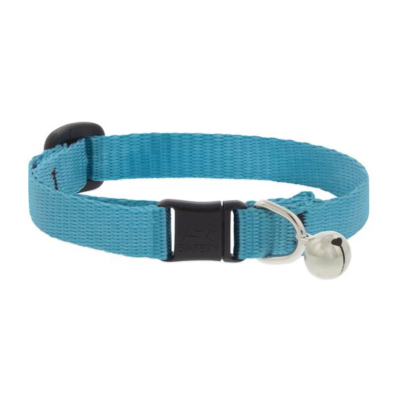 1/2in Aqua 8-12 Cat Safety Collar with Bell