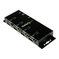 thumbnail image 1 of StarTech.com 4 Port USB to Serial RS232 Adapter - Wall Mount - Din Rail - COM Port Retention - FTDI USB to DB9 RS232 Hub (ICUSB2324I) - Serial adapter - USB 2.0 - RS-232 x 4 - black, 1 of 5