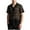 Black, variant on Mens Lace Shirt Summer Casual Floral See Through Short Sleeve Button Down Shirts