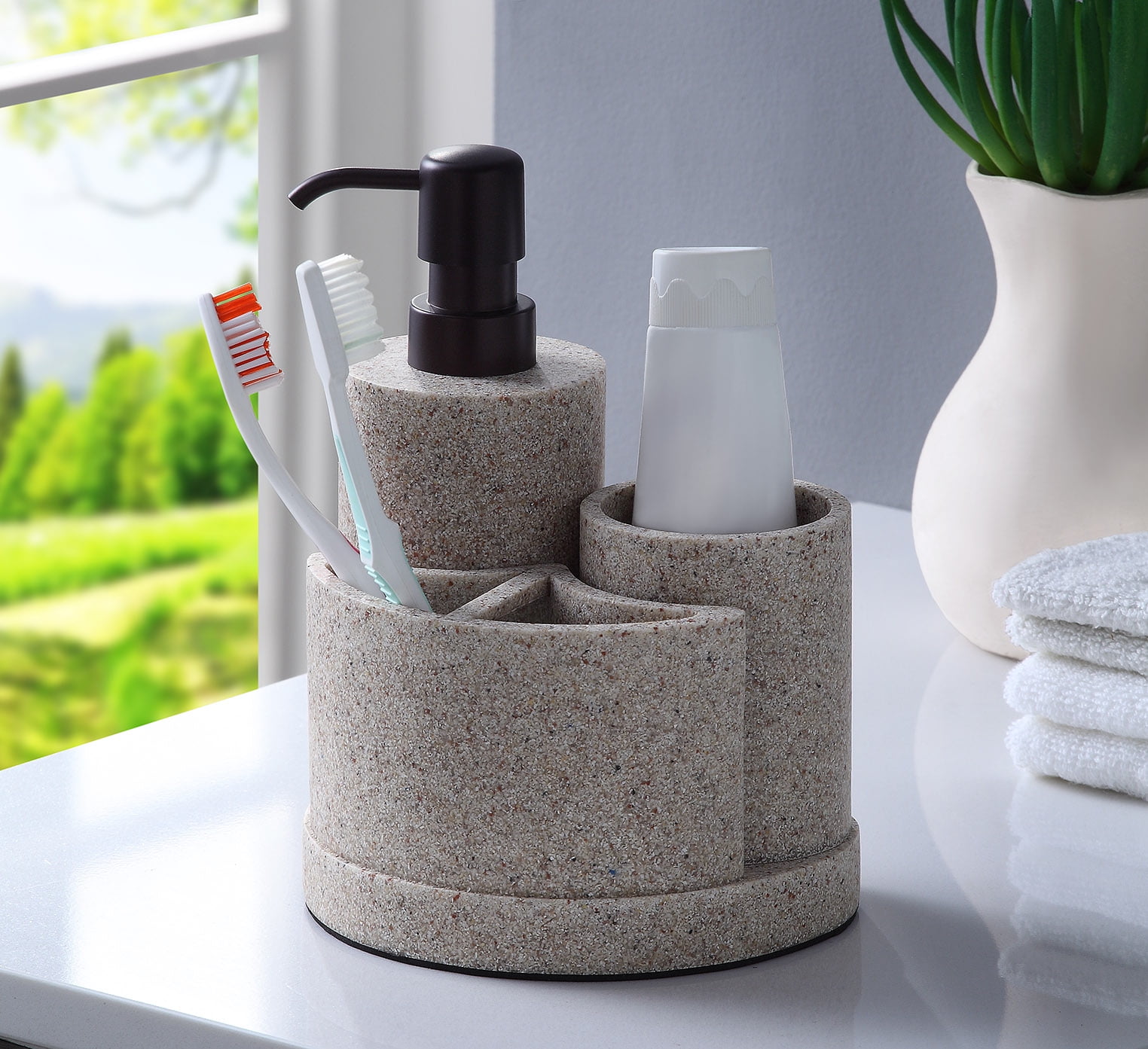 Sandstone Bath Accessories – KATE MARKER HOME