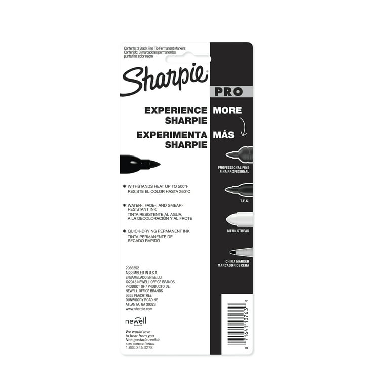 Sharpie Fine-Tip Permanent Markers, 3 ct.