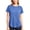 Blue, variant on Hurxie Workout Tops for Women Activewear Short Sleeve Shirts Gym Clothes Pilates Running Yoga Tops Quick Dry Gray,S