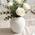 thumbnail image 4 of Virelaxpo Ceramic Retro Distressed Accent Vase Modern Farmhouse Bohemian for Living Room Table Centerpiece Dried Flower Planter Home Decor, 4 of 7