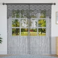 thumbnail image 3 of Cortina YaoYue con cordón de macramé gris, 90 x 200 cm, 3 of 6