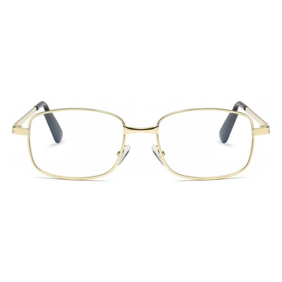 1 Pair Mens Womens Metal Frame Clear Lens Reading Glasses Fashion Classic Readers  1.00