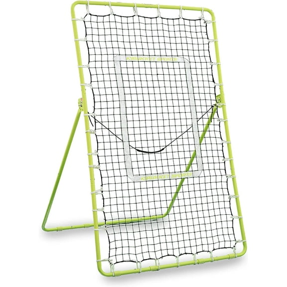 Rukket Tennis Practice Rebounder Net, 4x6 Rebound Wall for Tennis & Racquet Sports Ball, Portable Backboard for Indoor & Outdoor Training