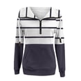 thumbnail image 2 of ZKCCNUK Hoodies Sweatshirt for Women with Pocket Crop Workout Pullover Long Sleeve Turtleneck Hooded Casual Blouse Tops, 2 of 4