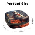 thumbnail image 2 of Snowman Storage Bag for Period Essentials: Small Funny Period Pouch with Plush, Sponge, and Oxford Cloth, 4.7x6.6x6.6 in., 2 of 6