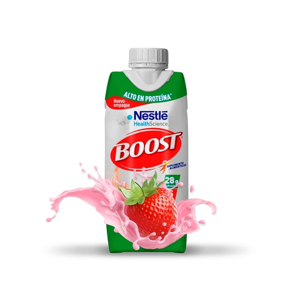 Suplemento Alimenticio Boost Boost Alto en Proteína Sabor Fresa 330ml c/u