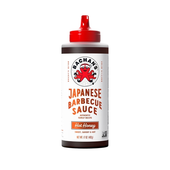 Bachan's Hot Honey Japanese BBQ Sauce, 17oz Bottle - Bold, Fresh, Umami Flavor