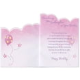 thumbnail image 2 of Designer Greetings Pink, Yellow and Purple Balloons Die Cut: Goddaughter Birthday Card, 2 of 2