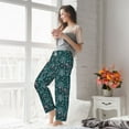 thumbnail image 4 of Uemuo Vintage Floral Pattern Women's Wide Leg Palazzo Lounge Pants with Pockets Light Weight Loose Comfy Casual Pajama Pants-XX-Large, 4 of 9